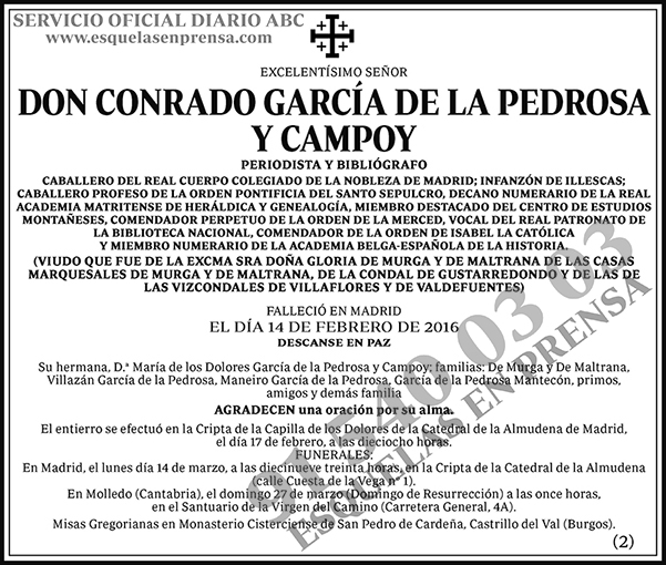 Conrado García de la Pedrosa y Campoy
